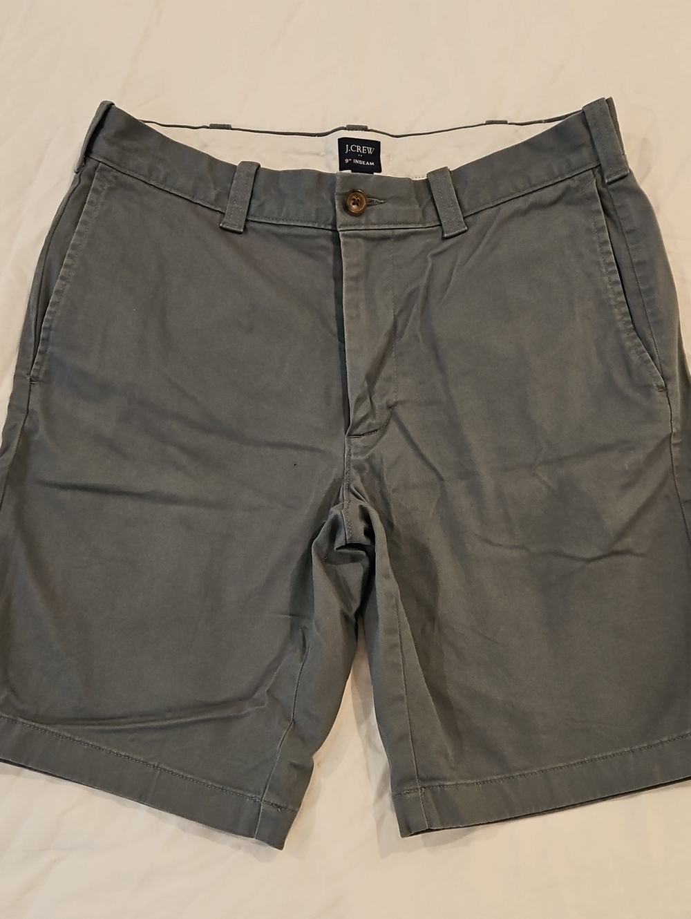 J. Crew Men's Seafoam Green Chino Shorts